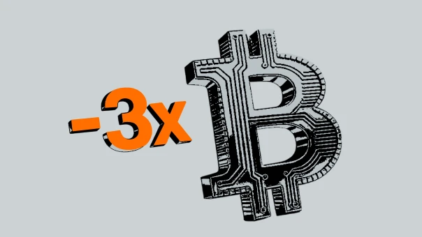 How a 3x Short Bitcoin ETP Works Over Time